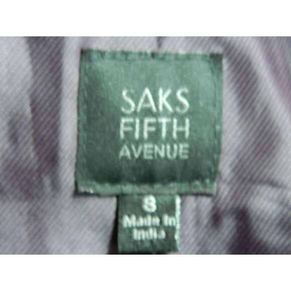 Saks‎ Fifth Avenue Jacket Size 8 Burgundy Suede Moto Ruffle - Picture 8 of 8
